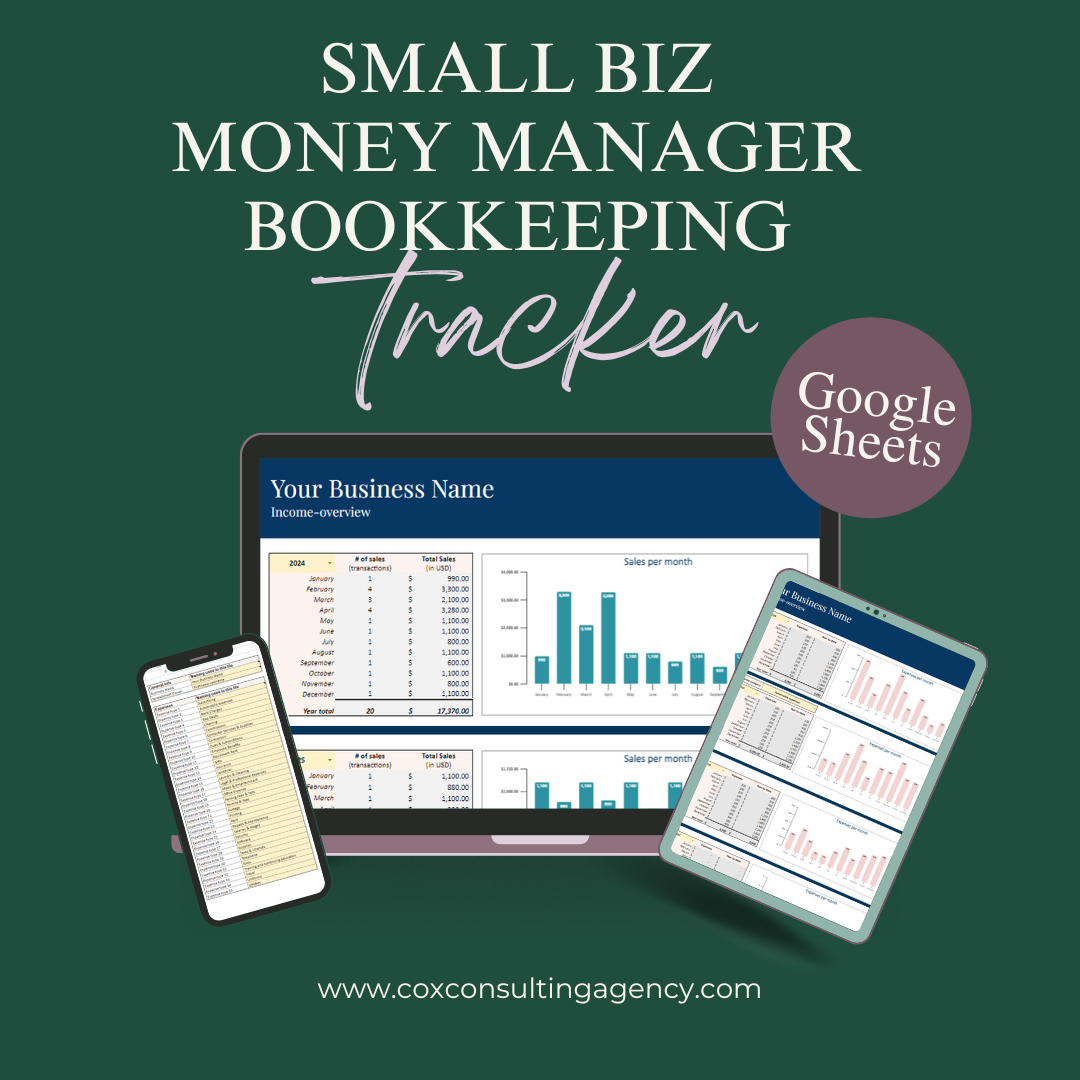 Small Biz Money Manager Tracker