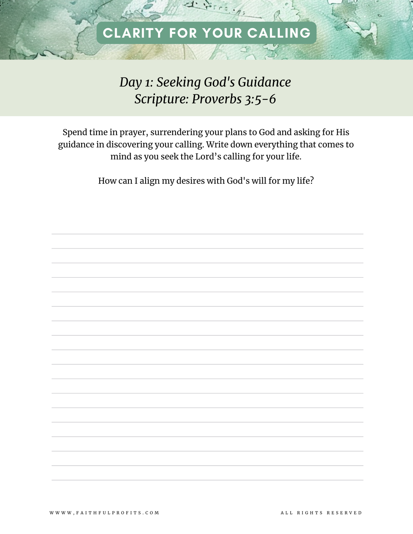 Clarity for Your Calling -21 Day Devotional Journal