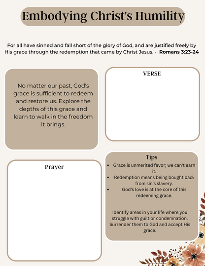 Bible Prayer Journal| Digital Bible Prayer Journal | Printable Planner for Christian Faith & Reflection