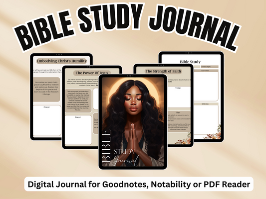 Bible Prayer Journal| Digital Bible Prayer Journal | Printable Planner for Christian Faith & Reflection