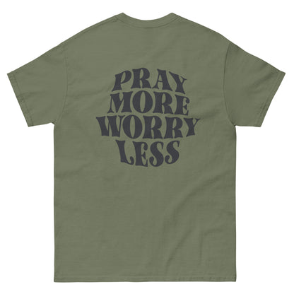 PRAY MORE WORRY LEE TEE