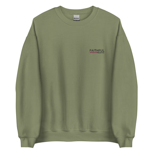 Faithful Profits Embroidery Sweatshirt