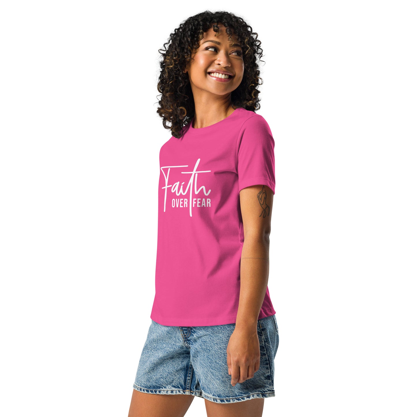 Faith Over Fear - Women's Relaxed T-Shirt