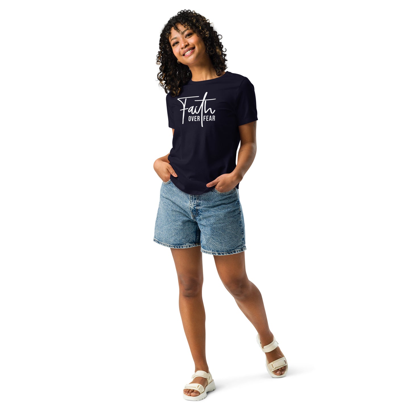 Faith Over Fear - Women's Relaxed T-Shirt