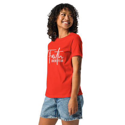 Faith Over Fear - Women's Relaxed T-Shirt