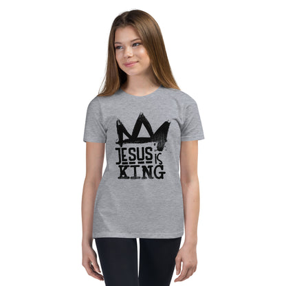 Jesus is King Youth Short Sleeve T-Shirt