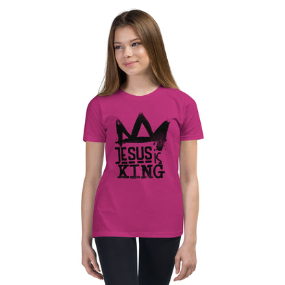 Jesus is King Youth Short Sleeve T-Shirt