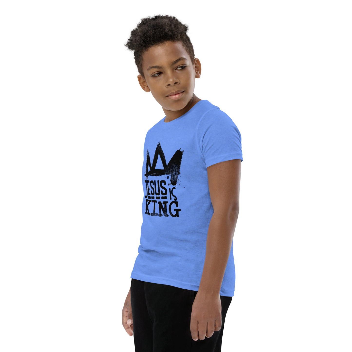 Jesus is King Youth Short Sleeve T-Shirt