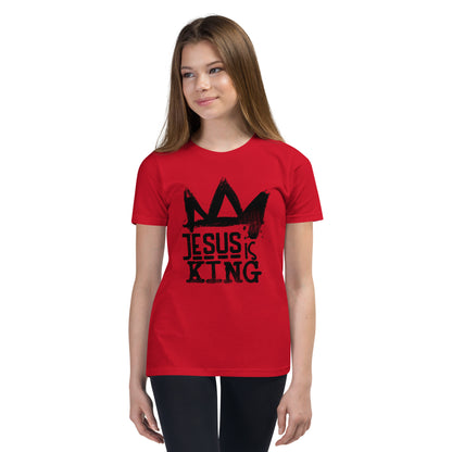 Jesus is King Youth Short Sleeve T-Shirt