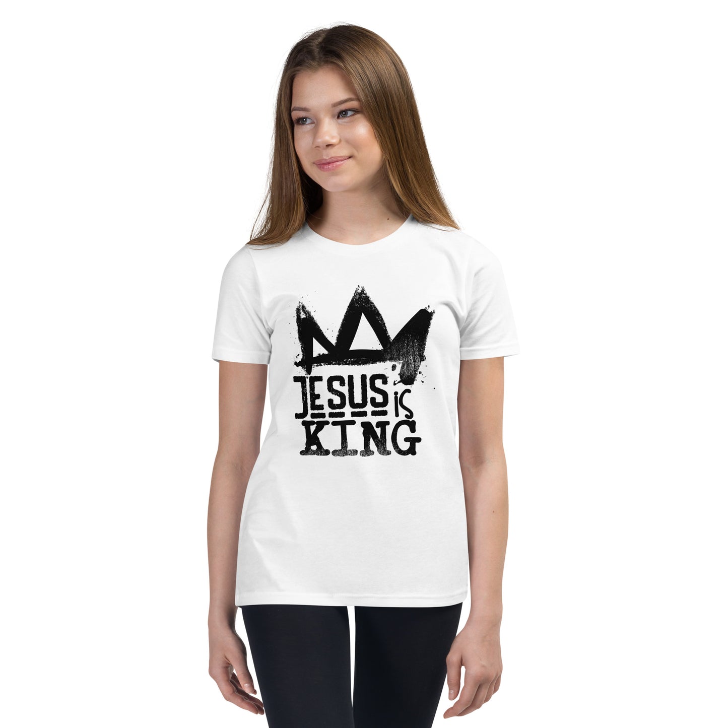 Jesus is King Youth Short Sleeve T-Shirt