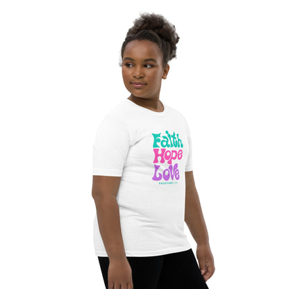 Faith Hope Love Youth Short Sleeve T-Shirt